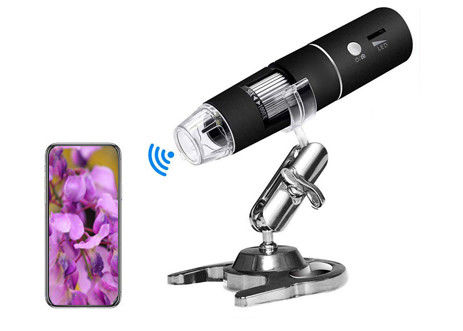 গুণ  LED USB Wifi Optical Digital Microscope 1080P HD 2MP 1000X Monocular কারখানা