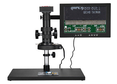 ইন্ডাস্ট্রি 16MP HDMI-সামঞ্জস্যপূর্ণ PCB অপটিক্যাল ভিডিও ডিজিটাল মাইক্রোস্কোপ সঙ্গে 10 ইঞ্চি Lcd স্ক্রীন